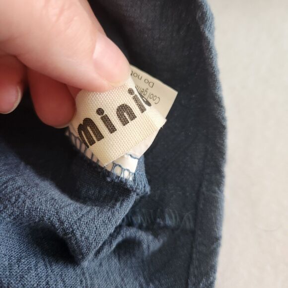 Minibee 100% Linen Lagenlook Coastal Beach Button Up Front Pockets Women SZ L - Picture 10 of 16